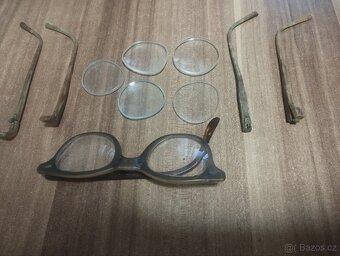 Staré dioptrické brýle ,sklicka - 2
