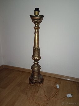 Starožitný svícen předělaný na elektřinu - 2