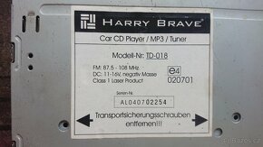 Autorádio 4x45W, CD+MP3, nemá USB - 2