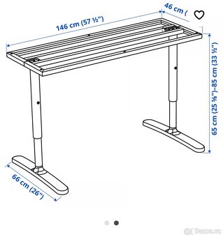 Podnoží stolu Ikea Bekant - 2