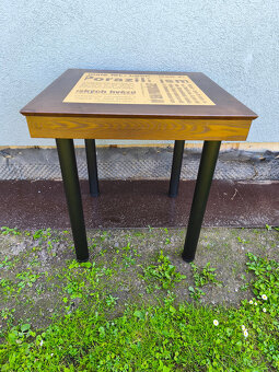 Stůl 2x, zánovní, 70x70 cm, výška 74 cm - 2