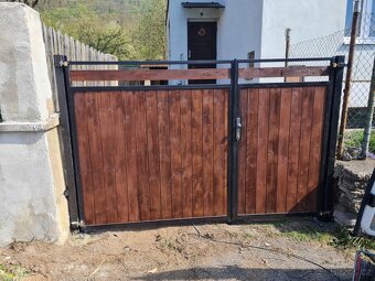 garážová vrata a vjezdová brána na rozměr možnost montáže p - 2