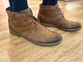 Pánské kožené zateplené boty vel. 43/44 - 2