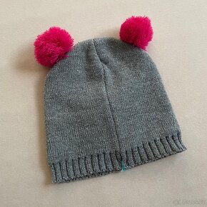 Zimní dívčí čepice soví hlava s ušima 2-3 roky - 2