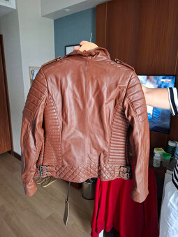 Dámská ,nová kožená bunda - 2