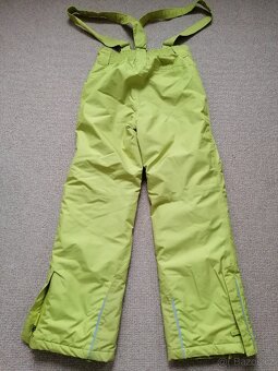 Limetkově žluté lyžařské kalhoty Tchibo, v. 146/152 - 2