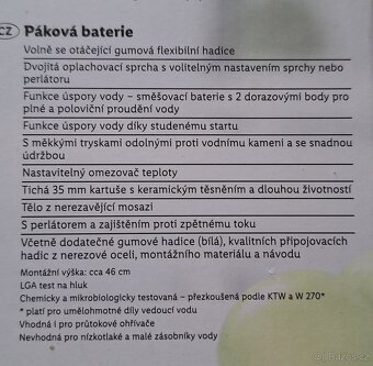 Nova baterie vodovodní - 2