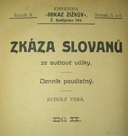 Rudolf Vrba /1860 - 1939/ ZKÁZA SLOVANŮ 1,2 /1924/ - 2
