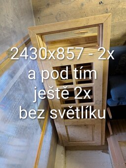 Truhlářské polotovary - okenní rámy, dveře aj. - 2