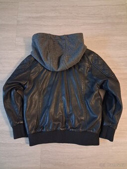 Nová dětská kožená bunda 5-7 let vel. 122 - 2