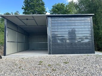 Plechová garáž 6x5m - 2