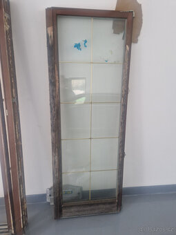 Dřevěné francouzské okno použité - 2