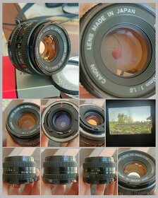 Canon AE-1 + Canon Lens 1.8/50 mm a 3.5-4.5/35-70 mm FD - 2