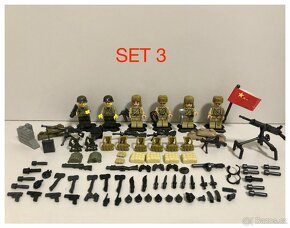 Rôzne sety vojakov (8ks) 1 + doplnky - typ lego - 2