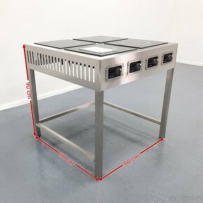 Indukční sporák 90x90x90 cm - 14KW - 2