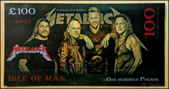 METALLICA pamětní bankovka UNC - 2