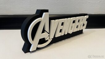 3d tisk logo Avengers - 2