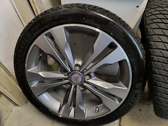 ALU kola Mercedes CLA 5x112 r18 Originál, zimní pneu+TPMS - 2