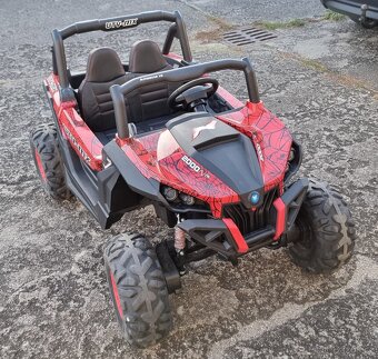 Buggy Xmen 4x4, dvoumístná, polymer potah, vzor Spider - 2