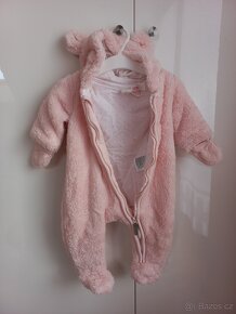 Plyšový overal s oušky HM vel. 62 - 2