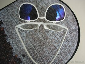 Sluneční brýle s odklápěcím sklem - kovové obroučky - 2