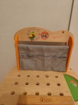 Dětský pracovní stůl ponk dřevěný Classic World - 2