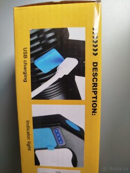 VÝKONNÁ AKUMULÁTOROVÁ SVÍTILNA LED USB - 2