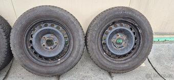 Plechové disky Škoda VW 5x112 6x15 ET47 195/65r15 zimni - 2