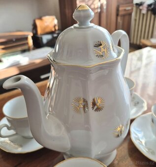 krásný kávový servis BOHEMIA, značený Made in Czechoslovakia - 2