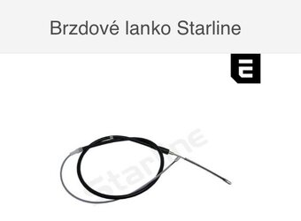 Brzdové lanko Starline Fabia I Fabia II Polo Ibiza Cordoba - 2