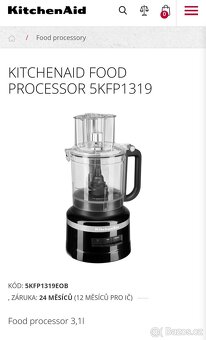 KITCHENAID FOOD PROCESSOR 5KFP1319 - 3,1l - 2