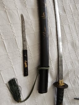 JAPONSKY STARÝ ORIGINÁL MEČ KATANA/ WAKIZASHI - 2