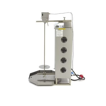 Elektrický gril na kebab - 4 hořáky - 50 kg masa - 2