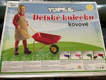 Dětské kolečko kovové MODRÉ - 2