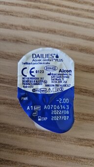 Kontaktní čočky Dailies Aquacomfort Plus 21ks - 2