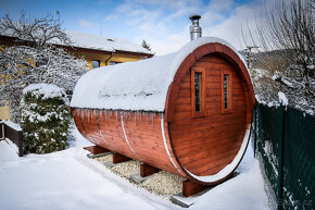 Sauna Marivox, venkovní finská sauna, barelová sauna - 2