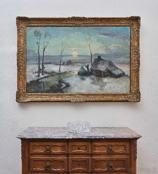 Zimní krajina s chaloupkou - 2