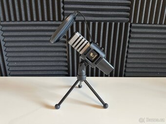 Mikrofon Tonor RGB herní stolní USB černý - 2