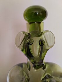 SKLENĚNÁ RETRO KARAFA MEDVĚD - 2