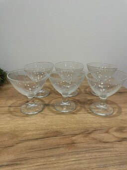 Skleněné dezertní / zmrzlinové pohárky – sada 6 ks - 2