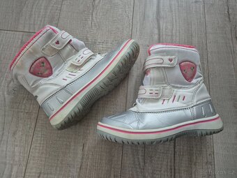 Dívčí zateplené boty bílé vel. 34 - 2