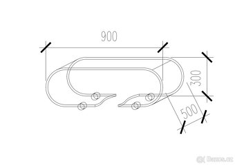 Skleněný designový stolek - 2