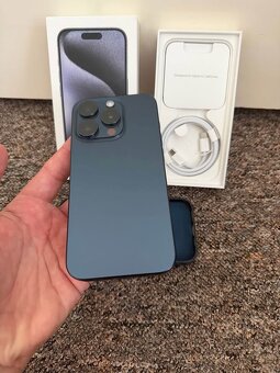 Apple iPhone 15 Pro 1TB Blue titanium. DPH. Pekny stav. - 2