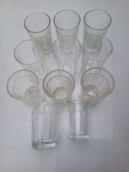 Staré decové sklenice 10ks - 2