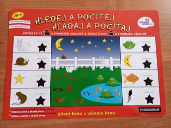 Stírací cvičící listy pro děti - 2