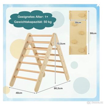 Montessori Lezecký trojúhelník s rampou - 2