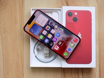 APPLE iPhone 13 mini 128GB Red - ZÁRUKA - TOP STAV - 2