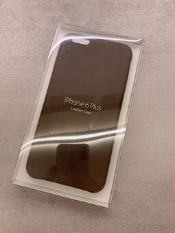 Apple iPhone 6 Plus Leather Case Olive Brown, ORIGINÁL, NOVÉ - 2