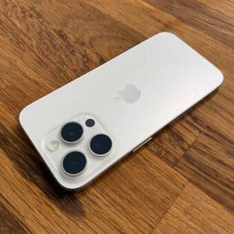 iPhone 15 Pro 256GB white titan, 100% baterie, záruka - 2