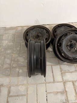 Plechové disky R14 5x100 + pneu Kleber 185/60/14 - 2